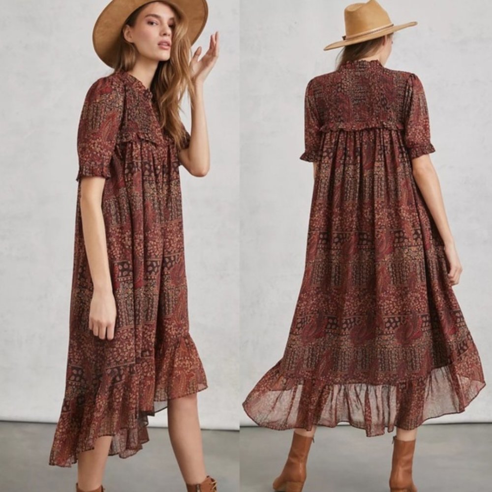 Leona Smocked Maxi Dress